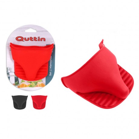 set de 2 gants de cuisine en silicone quttin
